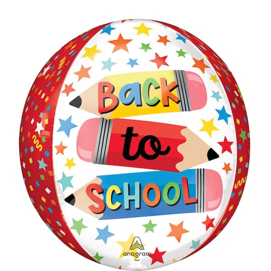 Orbz® 16" Write On Back to School Foil Balloon